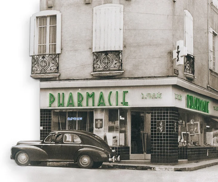 Foto einer alten Apotheke